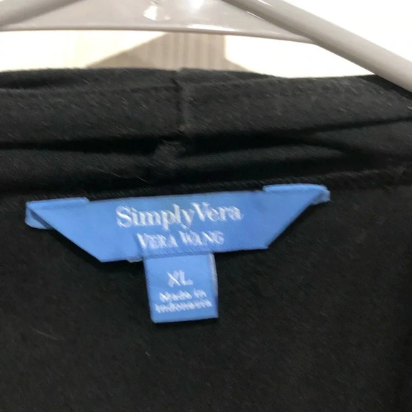 Simply Vera Vera Wang Black Vest Flyway XL - Picture 2 of 6